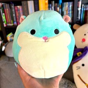 Hobert the teal hamster 8in squishmallow NWOT